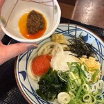 丸亀製麺 - 冷とろろ醤油うどん（並）に明太子トッピング