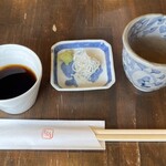 笑日志 - つけ出汁＆薬味＆蕎麦茶！