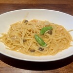 Fresco Caffe - 本日のパスタ1100円
小海老&小柱のクリーム
