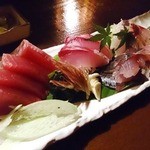 帰家 - お刺身盛り合わせ