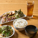 ミートロック シュラスコ酒場 - ミックスシュラスコ定食