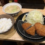 とんかつ 美濃屋 - ヒレかつ定食　ご飯少なめ
