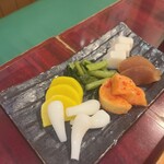 魚や次男坊 - おしんこ盛り合わせ