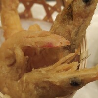 旗の台 うなぎ上松 - 芝海老の唐揚げ