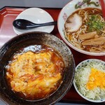 中華そば　吉備路 - 天津飯セット2025/10/27