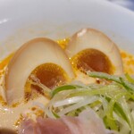 純米濃厚味噌ラーメン つむぎ - 「味玉」サービス！