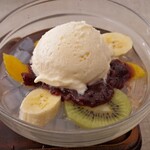 甘味喫茶 塩川 - 特製クリームあんみつ