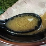 武蔵家 - 汁 鶏油たっぷり