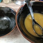 武蔵家 - 塩分過多気にして完飲せず