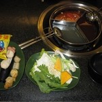 天外天 - 2014年の三色火鍋､具材