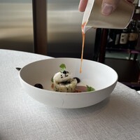 サンス・エ・サヴール - ホタテといくら白糠酪恵舎モッツァレラのガスパチョ