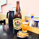 味楽 - ■ サッポロラガービール (赤星) 大瓶、840円