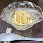 蛤料理 うえむら - デザートのアイスクリーム