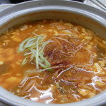 元祖ちぢみの王様 - たしか、、、トゥブチゲ（豆腐鍋）