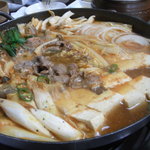 元祖ちぢみの王様 - チゲの王様（きのこ鍋）