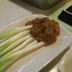 元気屋 - ネギと肉味噌
