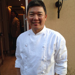 リストランテ 濱崎 - 濱崎シェフがお見送り　もったいないです!