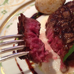 リストランテ 濱崎 - 鹿児島県産特選黒毛和牛ヒレ肉の炭火焼カット