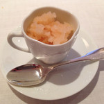 リストランテ 濱崎 - 北海道産　あかねリンゴのシャーベット