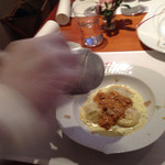 リストランテ 濱崎 - 国産キノコのトルテッリ　イタリア　アルバ産特選白トリュフと共に