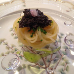 リストランテ 濱崎 - キャヴィアの冷製パスタ