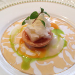 リストランテ 濱崎 - 洋ナシとトスカーナ産ペコリーノチーズのタルト