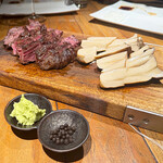 ローストホース - クラシタ（肩ロース）のローストとエリンギ