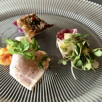 鉄板焼き 銀座 ポルトファーロ 本店 - 前菜３種