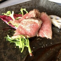 鉄板焼き 銀座 ポルトファーロ 本店 - 松坂牛ステーキ　赤ワインソース