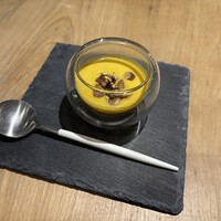 ダイニングルーム バイ ザ ビワコ - 北琵琶湖の恵み、バターナッツスープ、まいう〜(//∇//)