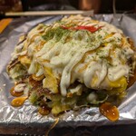 粉ひで - やはり王道のオムお好み焼き！！