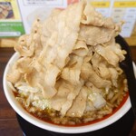 富田林 わっしょい - 料理写真:黒醤油麺並野菜大盛肉10枚♪