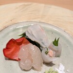 伊勢前寿し 神貫 - 南伊勢ブランドの大伊勢海老、赤ハタ、カワハギのお刺身