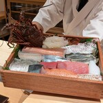 伊勢前寿し 神貫 - この日の15000円(税込)コースの地元産豪華食材たち♡