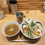 銀座 朧月 - トマトカレーつけ麺1300円