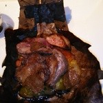 代官山ASO チェレステ - フランス ソローニュ産コルヴェール(青首鴨)朴葉包み焼き トリュフの香り