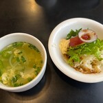 ぽてと - セットのサラダ&スープ！