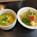 ぽてと - セットのサラダ&スープ！