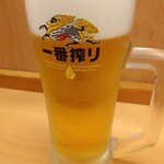 日高屋 - ドリンク写真:一番搾り390円