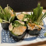 八王子 貝介 - 大トロ鰯のガリ巻き