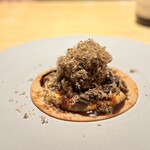 マンサルヴァ - ザ・秋！(^^)
      栗粉のクレープに、トリュフや卵♡