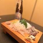 地物産品料理処根ぼっけ - 活いか刺し