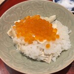 赤坂 島袋 - ご飯おかわり：松茸ごはん いくら