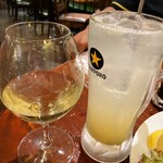 ブラーノブラーノ - お代わりのシャルドネ770円　レモンサワー660円