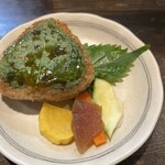 亜紗 - 焼きおにぎり　170円