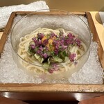 銀座 しのはら - 雲丹 山形だし 半田素麺 