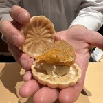 銀座 しのはら - あんぽ柿最中