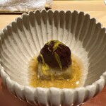 銀座 しのはら - 栗の渋皮煮 芋きんとん