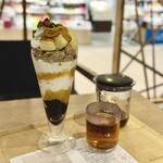 nana's ​green ​tea  - ・クロモジほうじ茶
・かぼちゃのモンブランパフェ