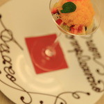 BRILLANTE IL SUZUKI - 「リコッタチーズとココナッツのムース 蜜柑のグラニテ添え」